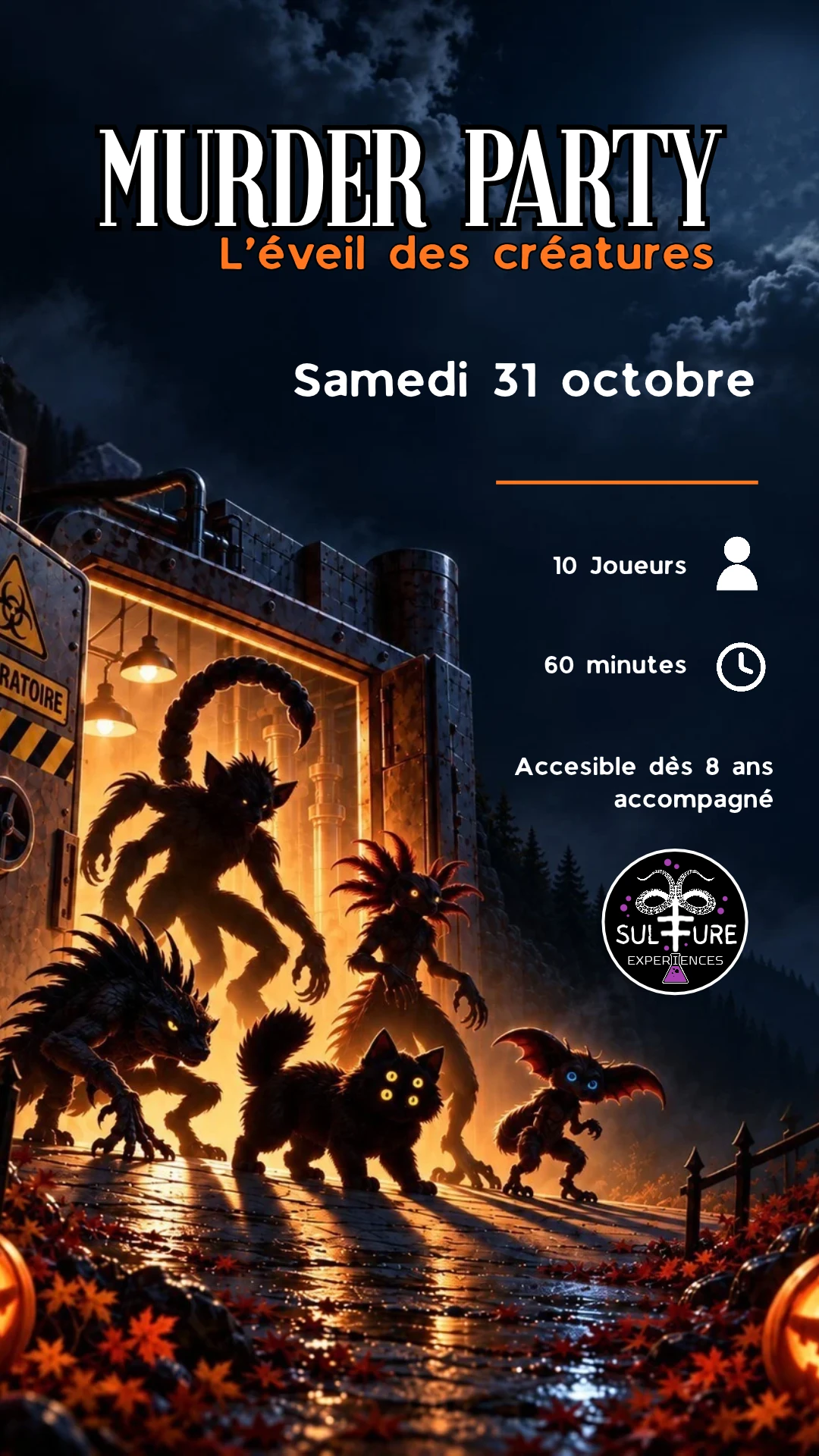 Affiche officielle — Murder Party, L’éveil des créatures